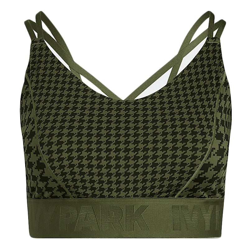 adidas Ivy Park Halls of Ivy Strappy Low Support Bra (Plus Size) Wild Pine/Black
