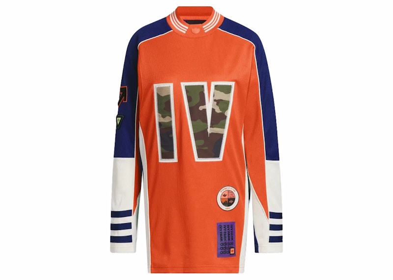 adidas Ivy Park Jersey Top (All Gender Asia Sizing) Solar Orange/Legacy Indigo