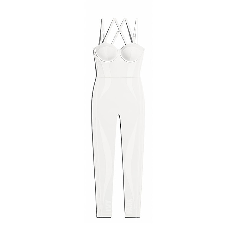 adidas Ivy Park Knit Catsuit Core White