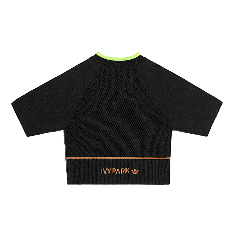 adidas Ivy Park Knit Crop Top Black/Mesa