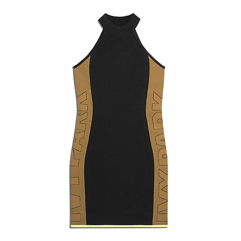 adidas Ivy Park Knit Logo Dress Black/Mesa
