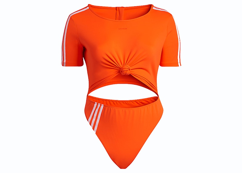 adidas Ivy Park Knot Swimsuit (Plus Size) Solar Orange