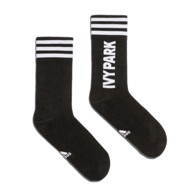 adidas Ivy Park Logo Socks (3 Pair) White/Black/Black