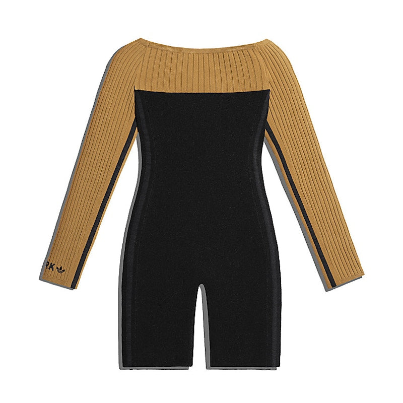 adidas Ivy Park Long Sleeve Corset Playsuit Black/Mesa