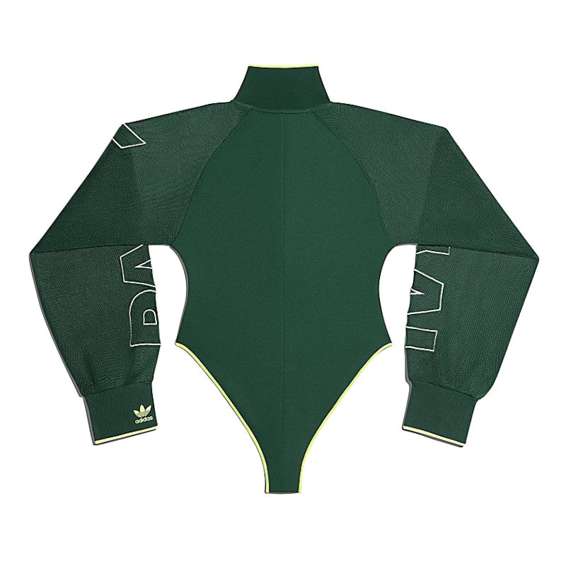adidas Ivy Park Mesh Sleeve Bodysuit (Plus Size) Dark Green