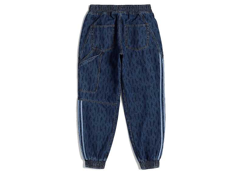 adidas Ivy Park Monogram Denim Track Pants (All Gender) Dark Denim