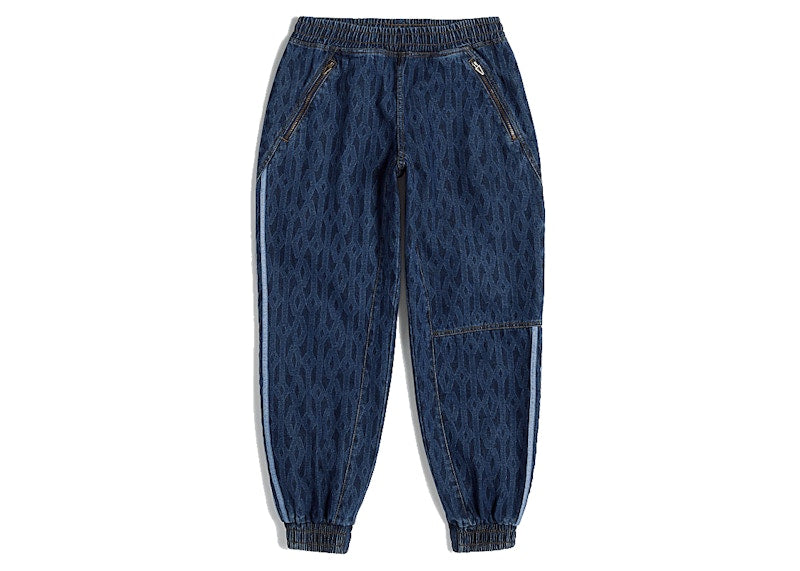 adidas Ivy Park Monogram Denim Track Pants (All Gender) Dark Denim
