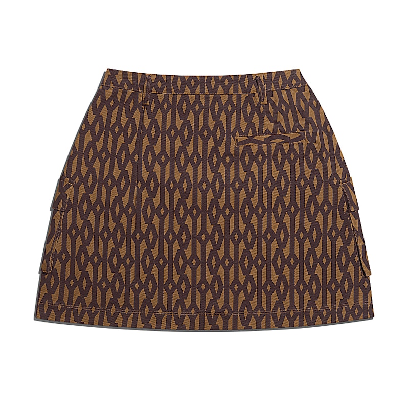 adidas Ivy Park Monogram Skirt (Plus Size) Wild Brown/Night Red