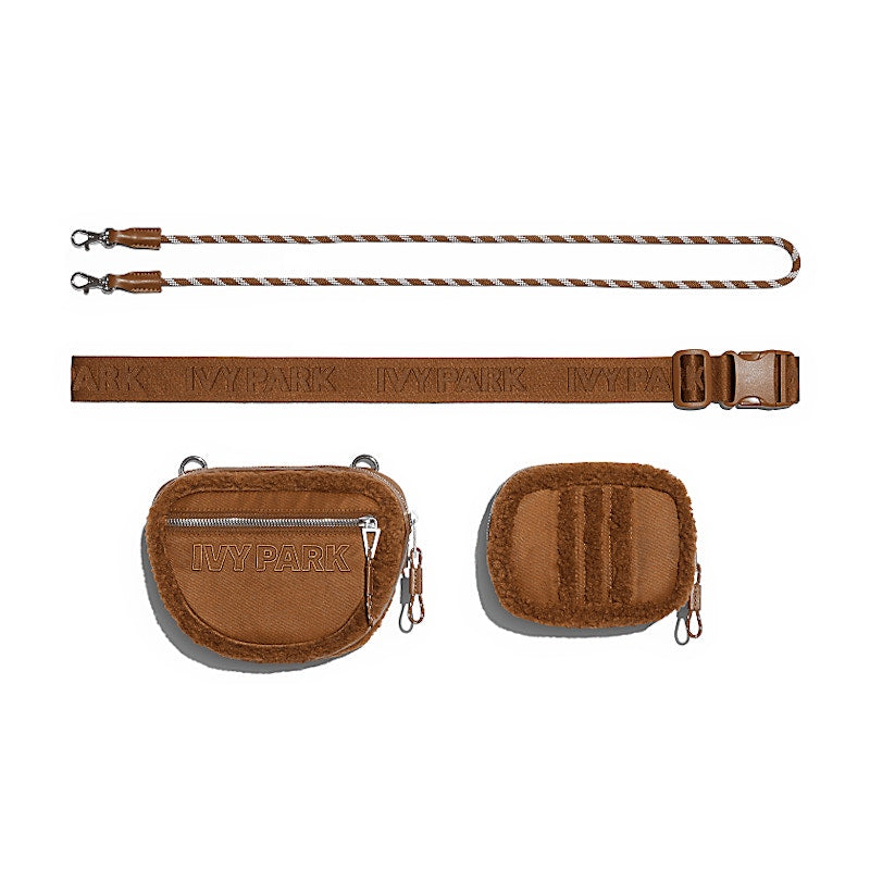 adidas Ivy Park Sherpa Belt Bag Wild Brown