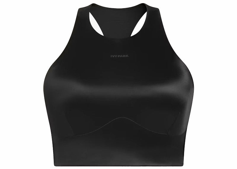 adidas Ivy Park Shiny Razorback Bra (Plus Size) Black