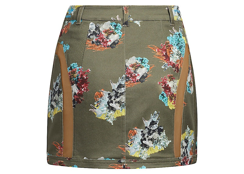adidas Ivy Park Skirt Crystal AOP/Medium Dark Khaki