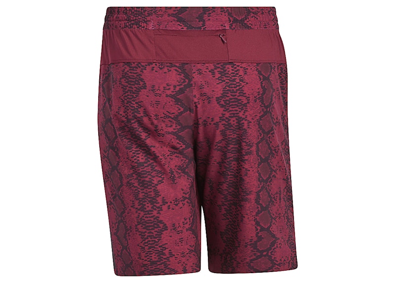 adidas Ivy Park Snakeskin Allover Print Shorts (Mens) Cherry Wood/Black