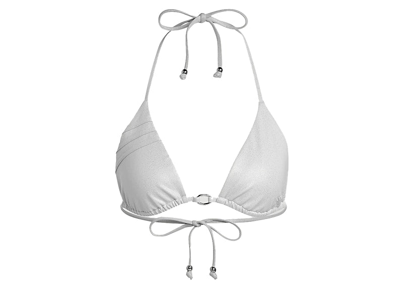 adidas Ivy Park Swim Bikini Top Light Solid Grey/Silver Metallic