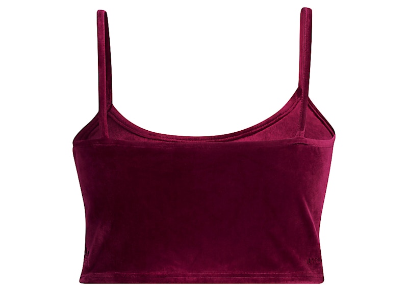 adidas Ivy Park Velour Bralette (Plus Size) Cherry Wood