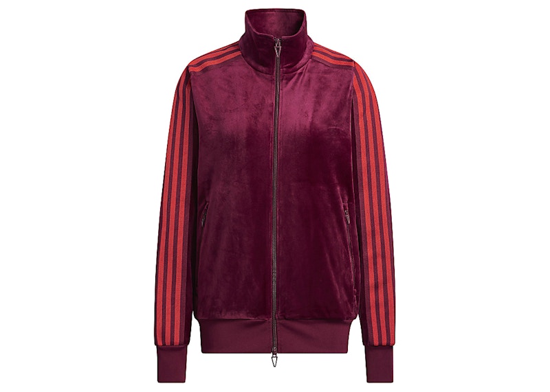 adidas Ivy Park Velour Track Jacket (All Gender) Cherry Wood