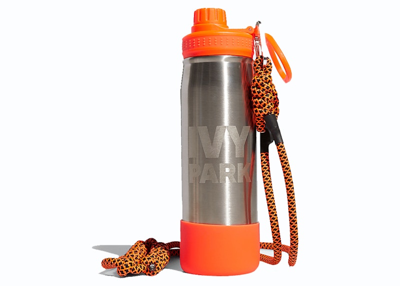 adidas Ivy Park Water Bottle Metallic Silver/Solar Orange