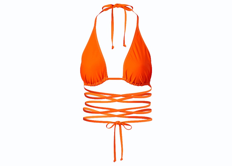 adidas Ivy Park Wrap Bikini Top (Plus Size) Solar Orange