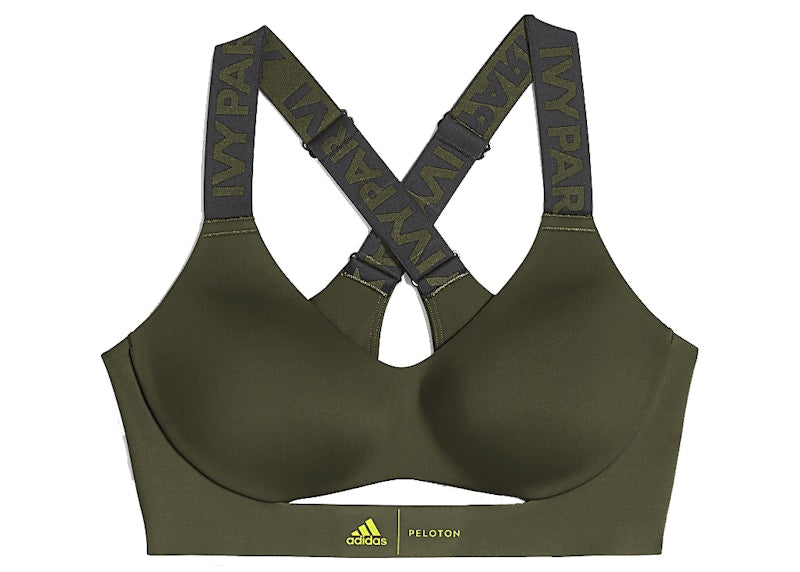 adidas Ivy Park x Peloton BR Tape Bra Focus Olive/Black
