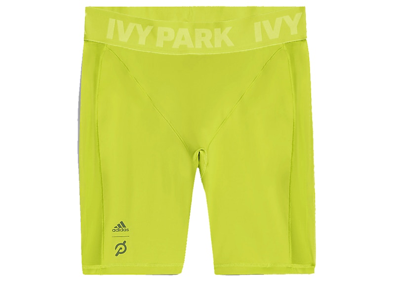 adidas Ivy Park x Peloton Cycling Shorts (Plus Size) Shock Lime/Magic Beige