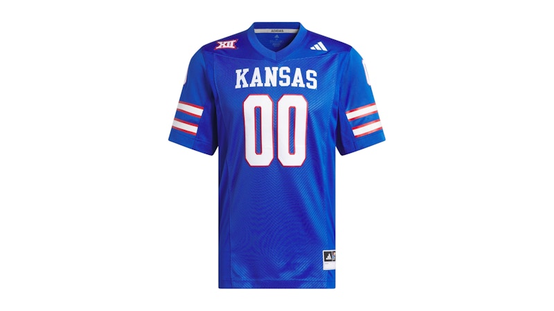 adidas Jayhawks Premier Alternate Jersey Red Royal Blue