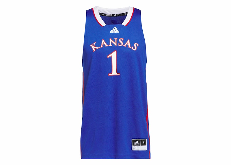 adidas Jayhawks Swingman Jersey Royal Blue/White