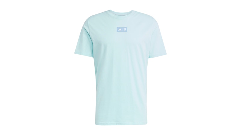 adidas Juventus Seasonal Graphic Tee Semi Flash Aqua