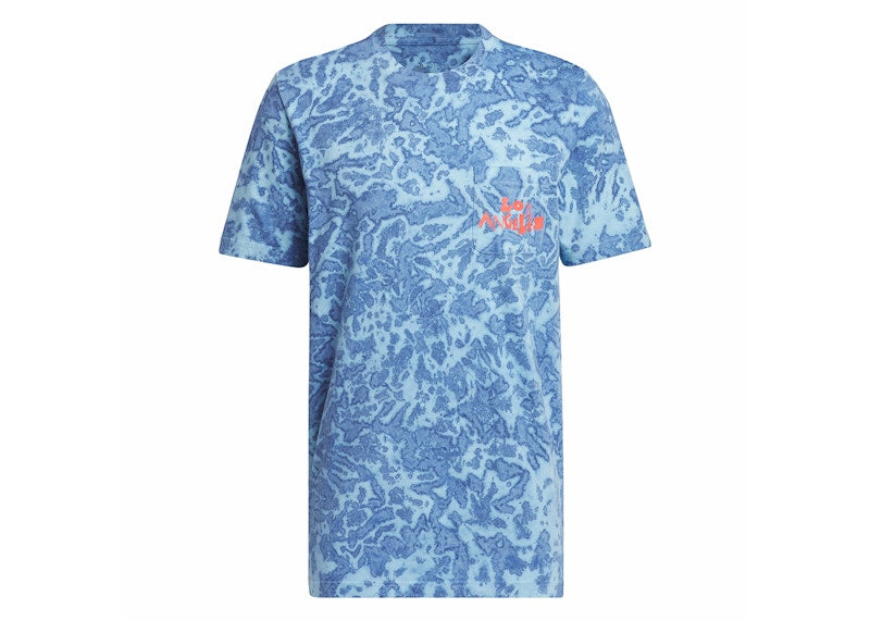 adidas LA Graphics Story Pocket Tee Clear Blue/Bright Royal
