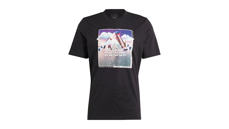 adidas Landscape Badge Graphic T-Shirt Black