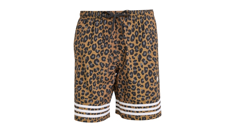 adidas Leopard 8 Inch Swim Shorts Bronze Strata