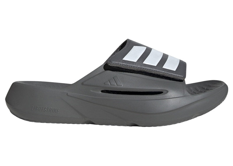 adidas Lightblaze Slides Grey Four Cloud White
