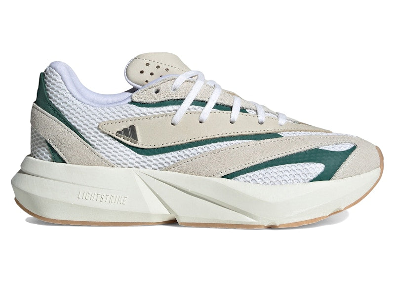 adidas Lightstride Off White Silver Metallic Collegiate Green (Women's)