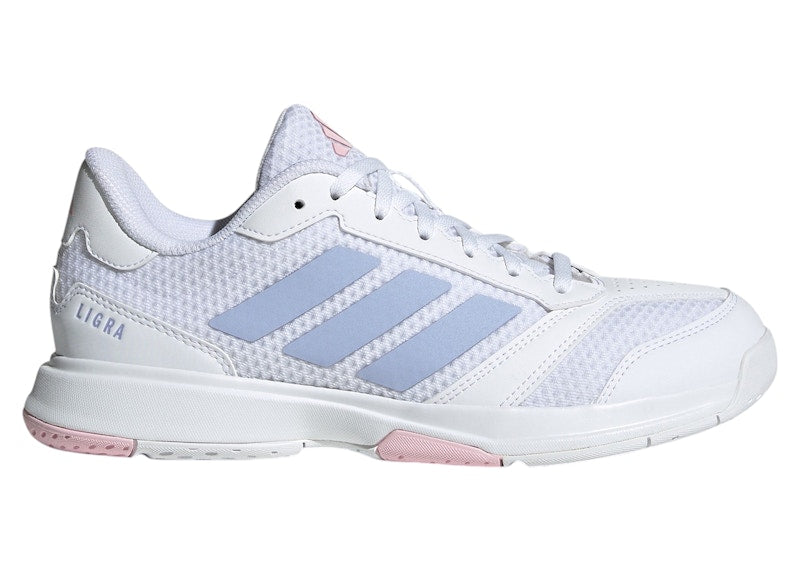 adidas Ligra 8 Indoor Cloud White Violet Tone Clear Pink (Women's)