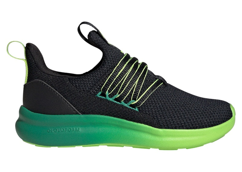 adidas Lite Racer Adapt 7.0 Core Black Semi Court Green Solar Slime (GS)
