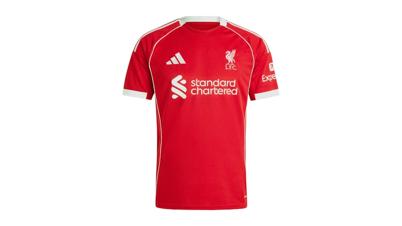 adidas Liverpool FC 25/26 Home Jersey Strawberry Red/Soccr-Lvp-42u