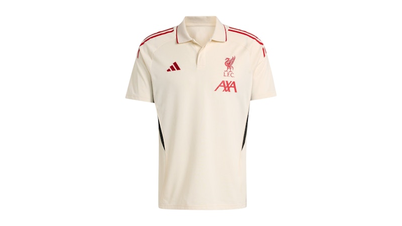 adidas Liverpool FC Tiro 25 Competition Polo Shirt Wonder White