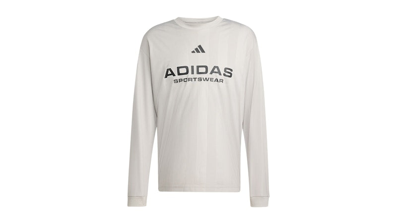 adidas Long Sleeve Jacquard Jersey Metal Grey