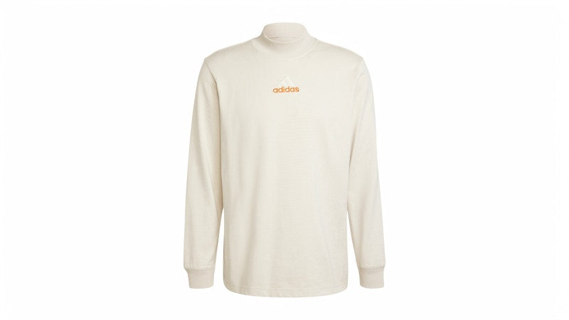 adidas Long Sleeve Mock Neck Q1 Long-Sleeve Top Alumina