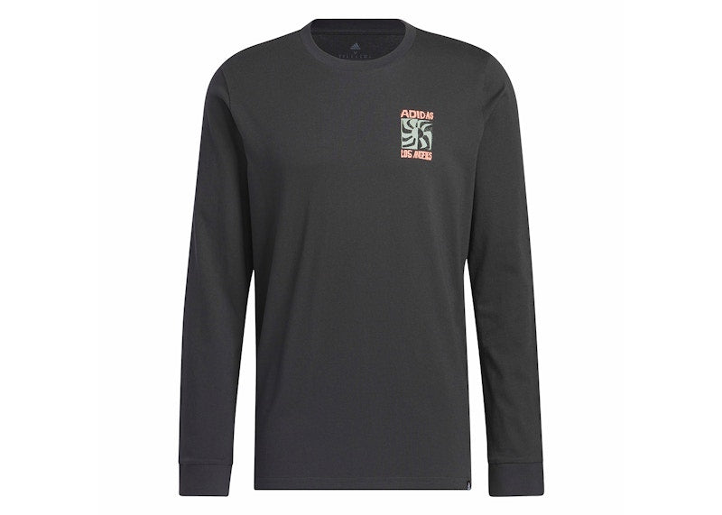 adidas Los Angeles Graphic Long Sleeve Tee Carbon