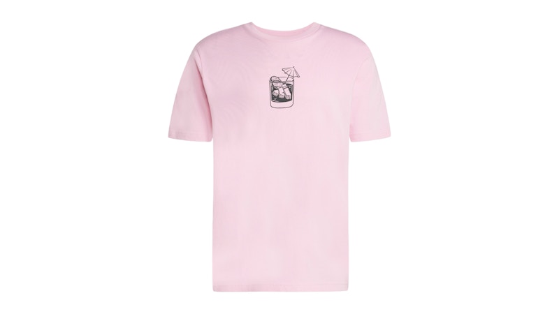 adidas Lounge Drink Graphic Tee True Pink