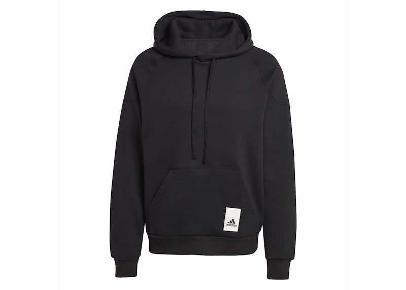 adidas Lounge Fleece Hoodie Black