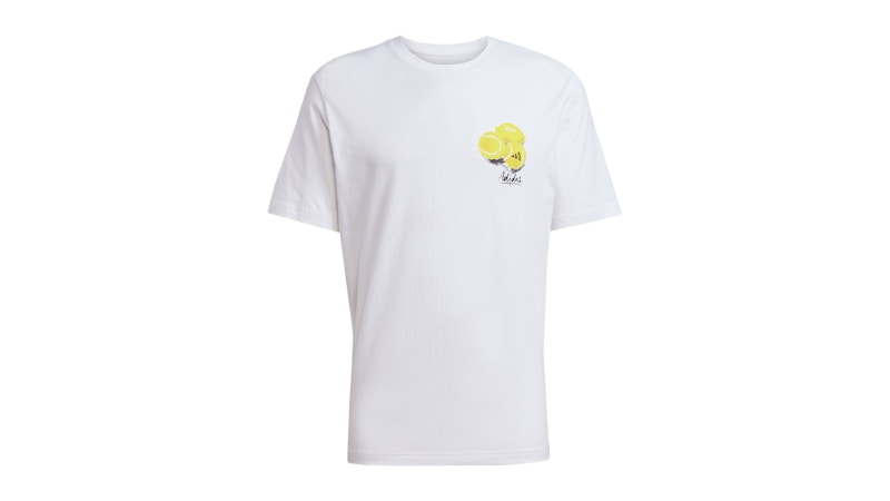 adidas Lounge Still Life Lemons Graphic Tee White