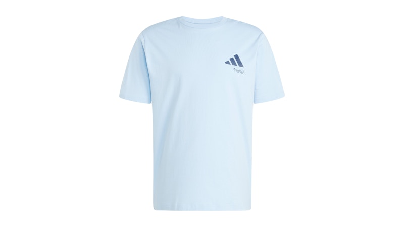 adidas Lounge Verbiage Friends Of Graphic Tee Glow Blue