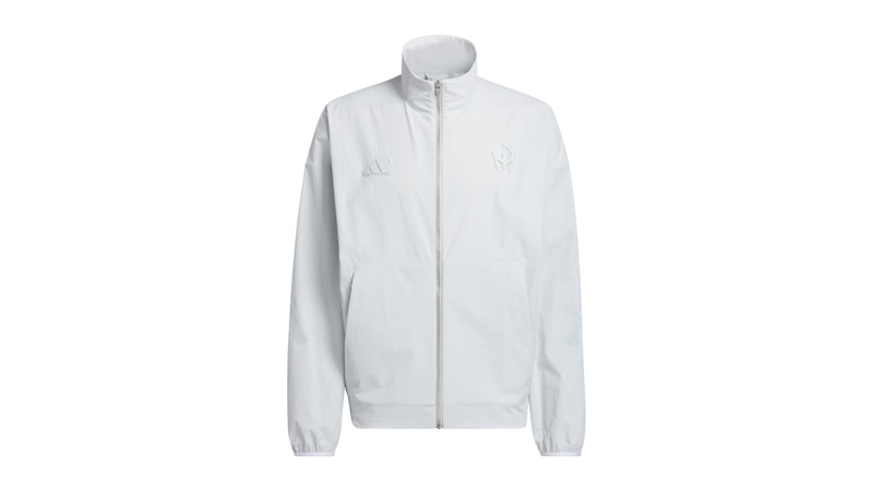 adidas Mahomes Too Cold Woven Zne Track Top Clear Grey