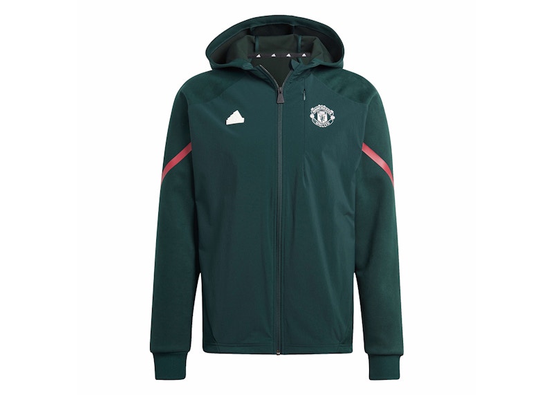 adidas Manchester United Designed For Gameday Full-Zip Hoodie Green Night
