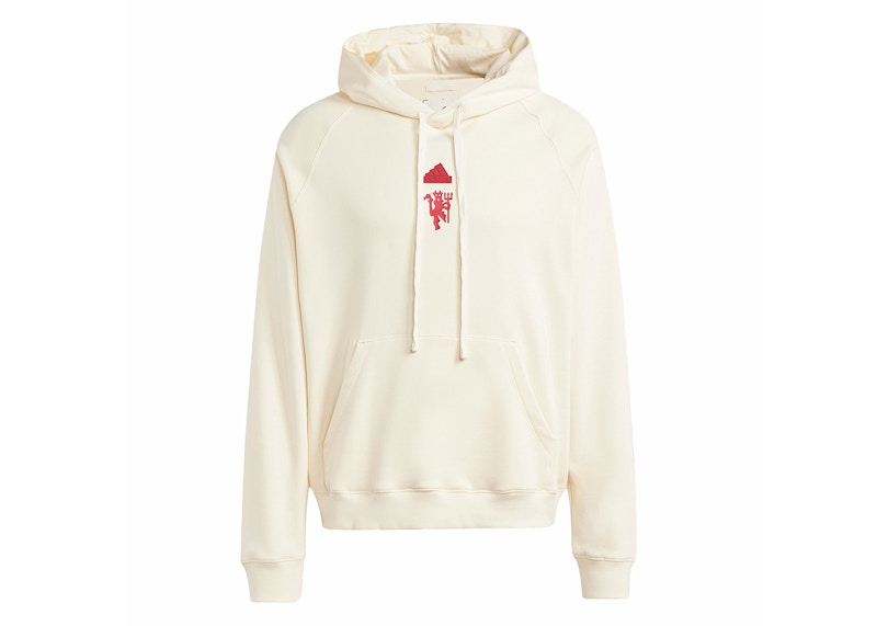 adidas Manchester United Lfstlr Hoodie Cream White