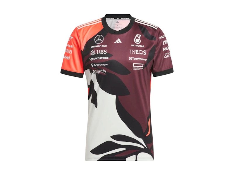 adidas Mercedes AMG Petronas Formula One Team Driver Replica Jersey Aurora Ruby/Turbo/Off White