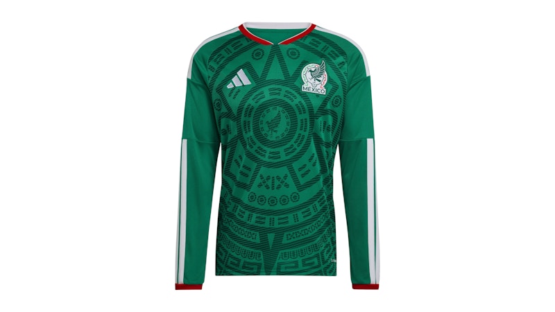 adidas Mexico 2026 Home Long Sleeve Jersey Bold Green