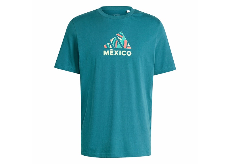adidas Mexico Soccer Fan Graphic Tee Mystery Green