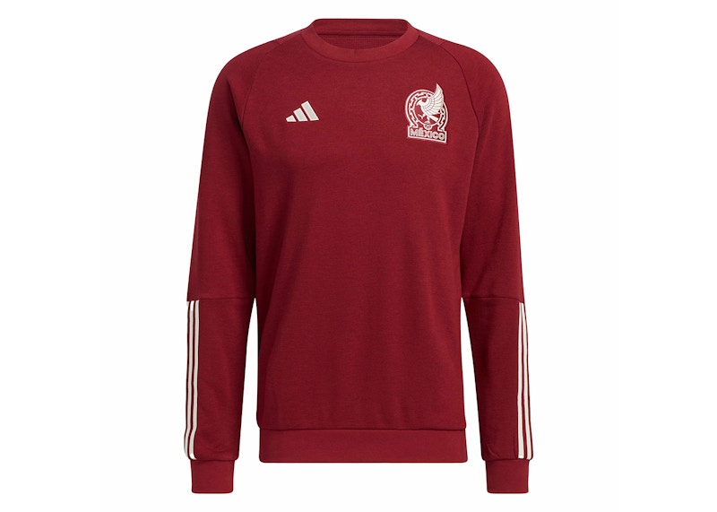adidas Mexico Tiro 23 Crew Sweatshirt Team College Burgundy