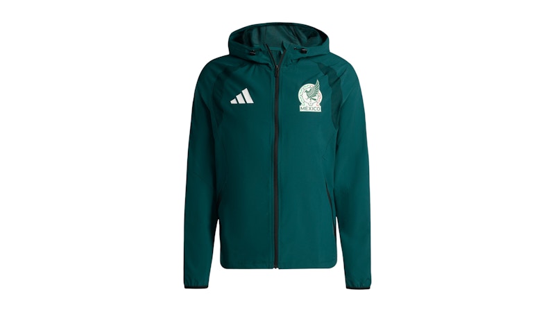 adidas Mexico Tiro Travel Full Zip Windbreaker Aurora Ivy